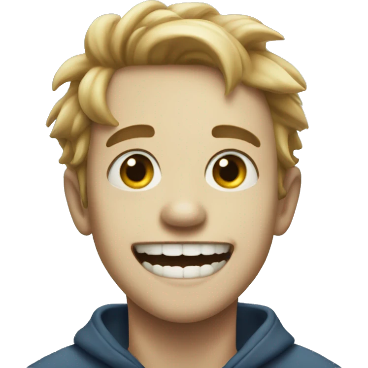 "fish boy smile fangs emoji