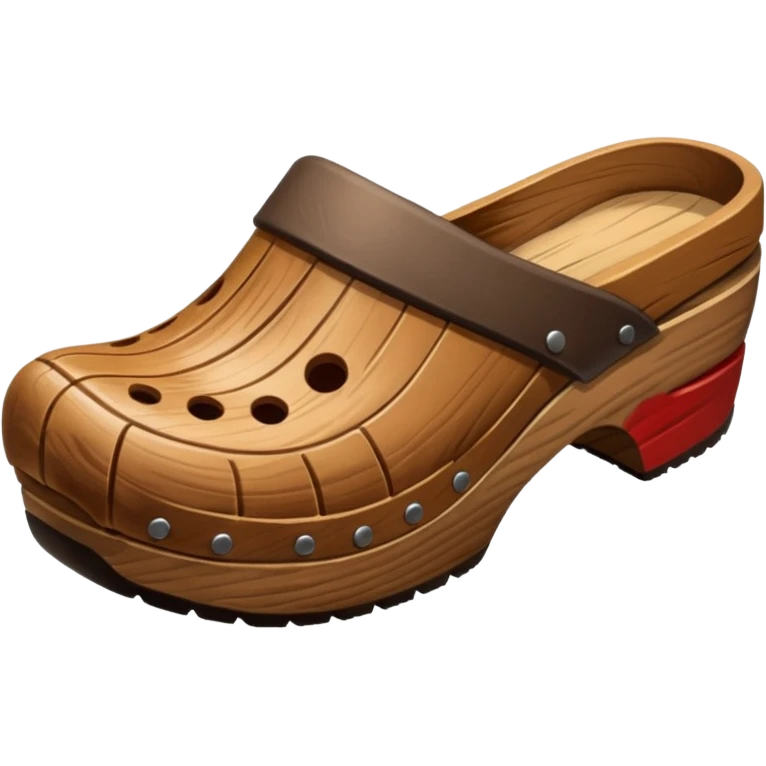 wood clog emoji