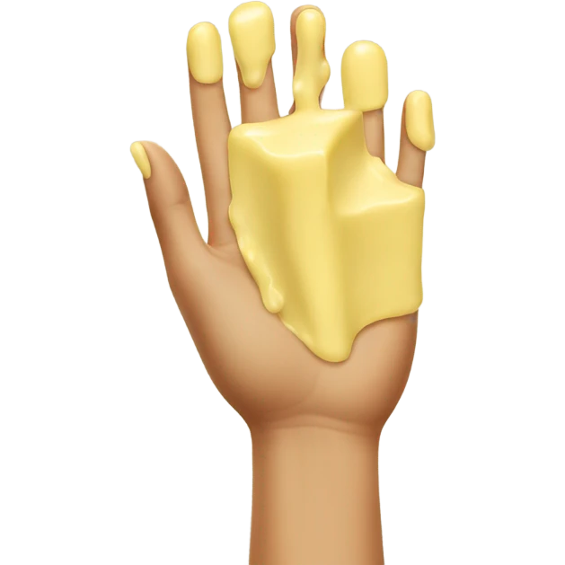 Hands with Butter on them emoji