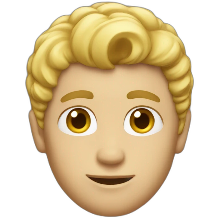 god with blond short hair emoji