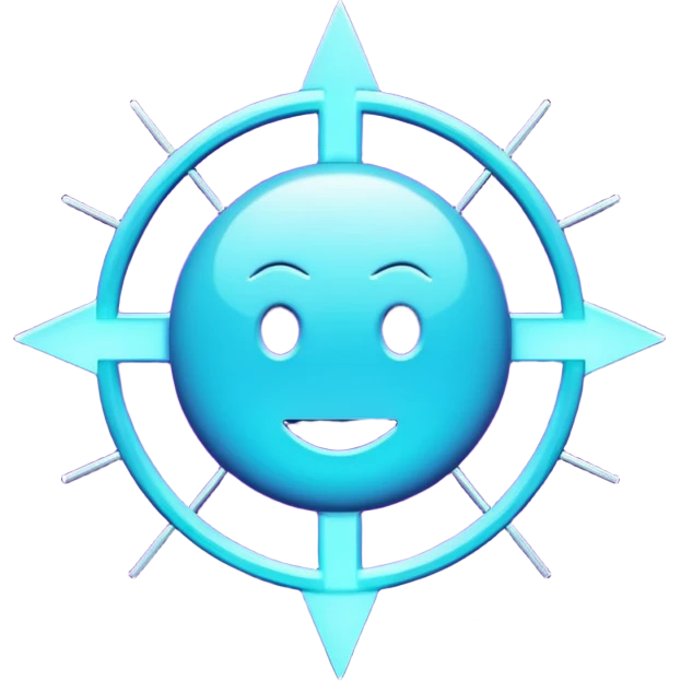 futuristic minimalistic emoji icon, letter "S" formed by three glowing digital lines representing Storm, Atom and NoizeGames, neon purple (#8B5CF6) and cyan (#00E0FF) on dark background, modern tech style, 1:1 aspect ratio emoji