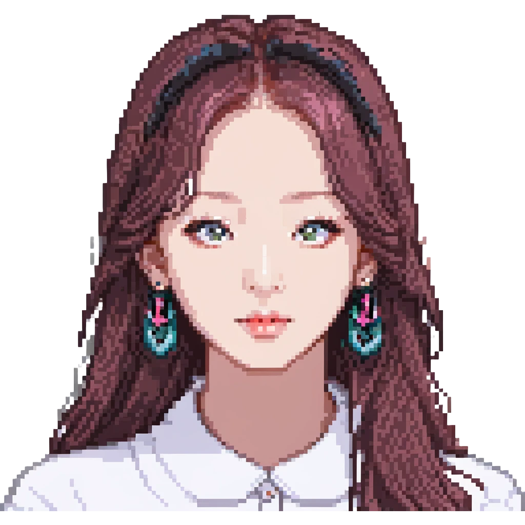 close-up portrait of Jisoo from Blackpink, cute and energetic emoji