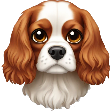 a cavalier king charles spaniel emoji