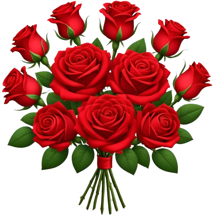 a bouquet of roses emoji