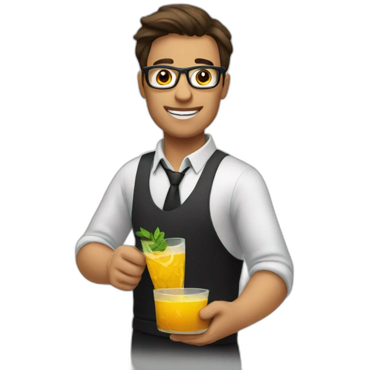 Bartender making drink emoji