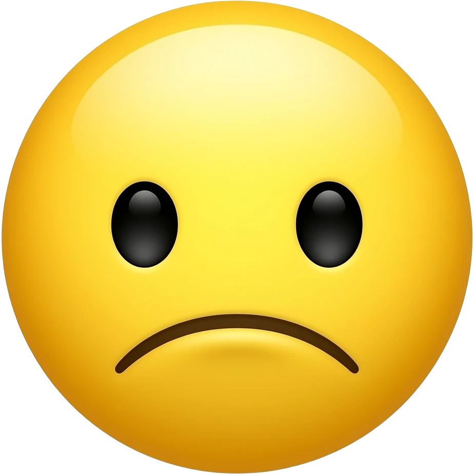 I want an unamused yellow face emoji emoji