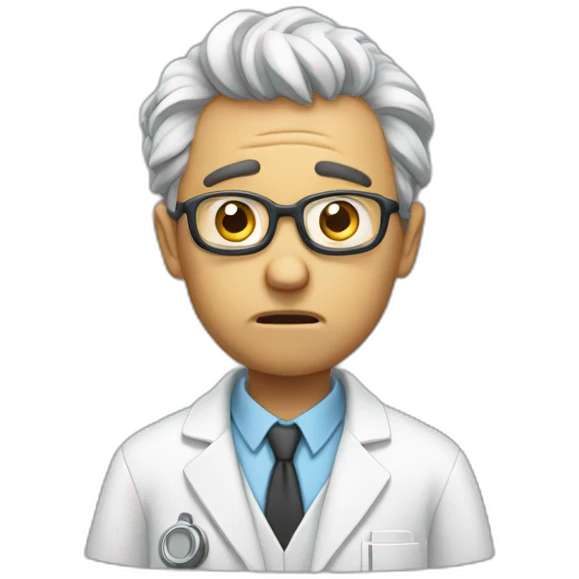 exasperated scientist emoji