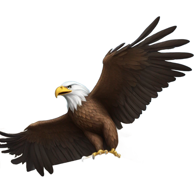 Eagle perched on the capitol building emoji