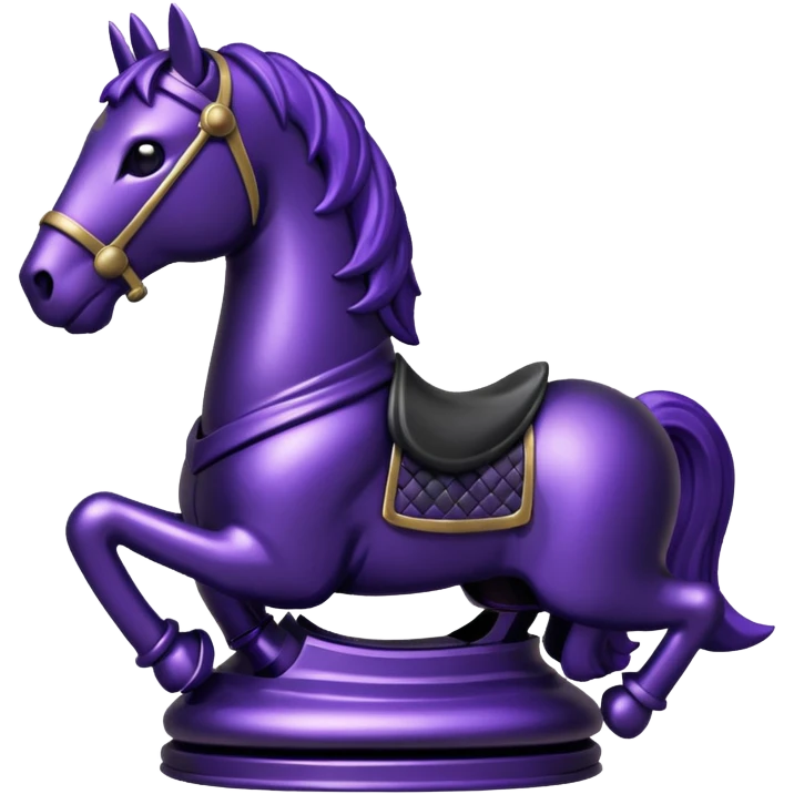 chess knight dark purple digger solo emoji