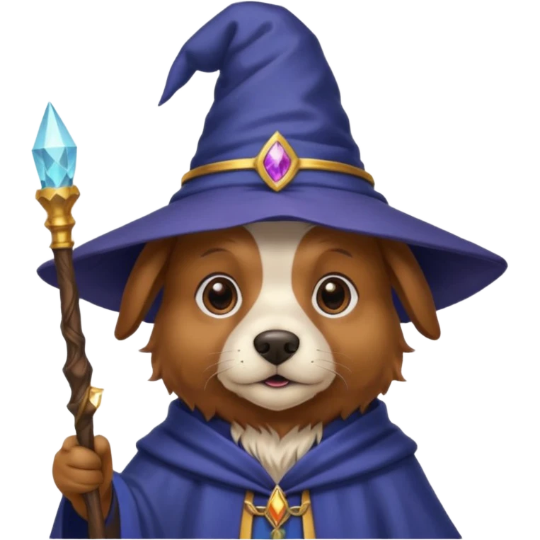 Dog wizard emoji
