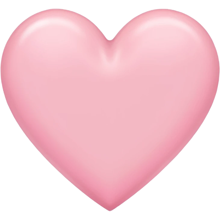 Pink pastel heart emoji