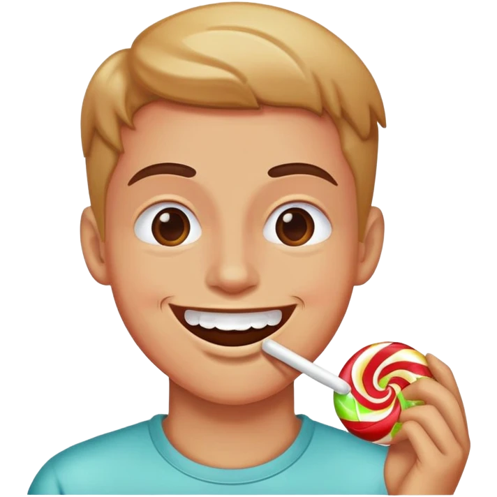 crazy stoned candy smiling emoji