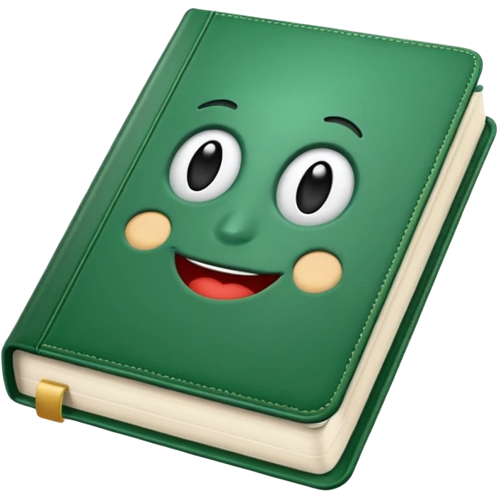 emoji green book without face emoji