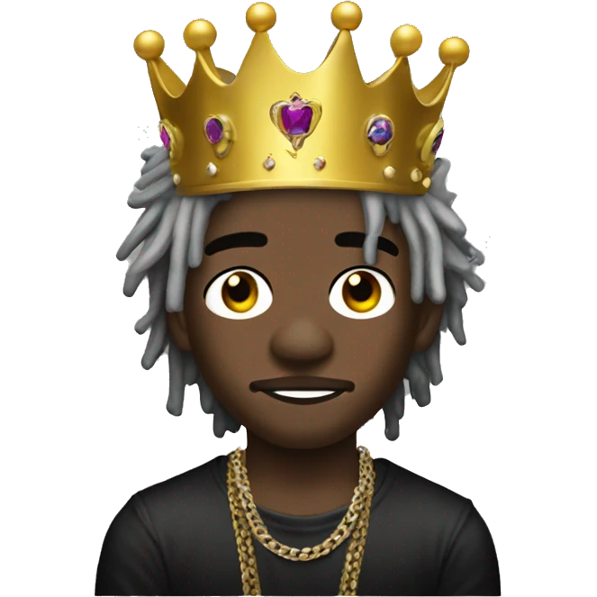 Lil uzi vert with a crown emoji