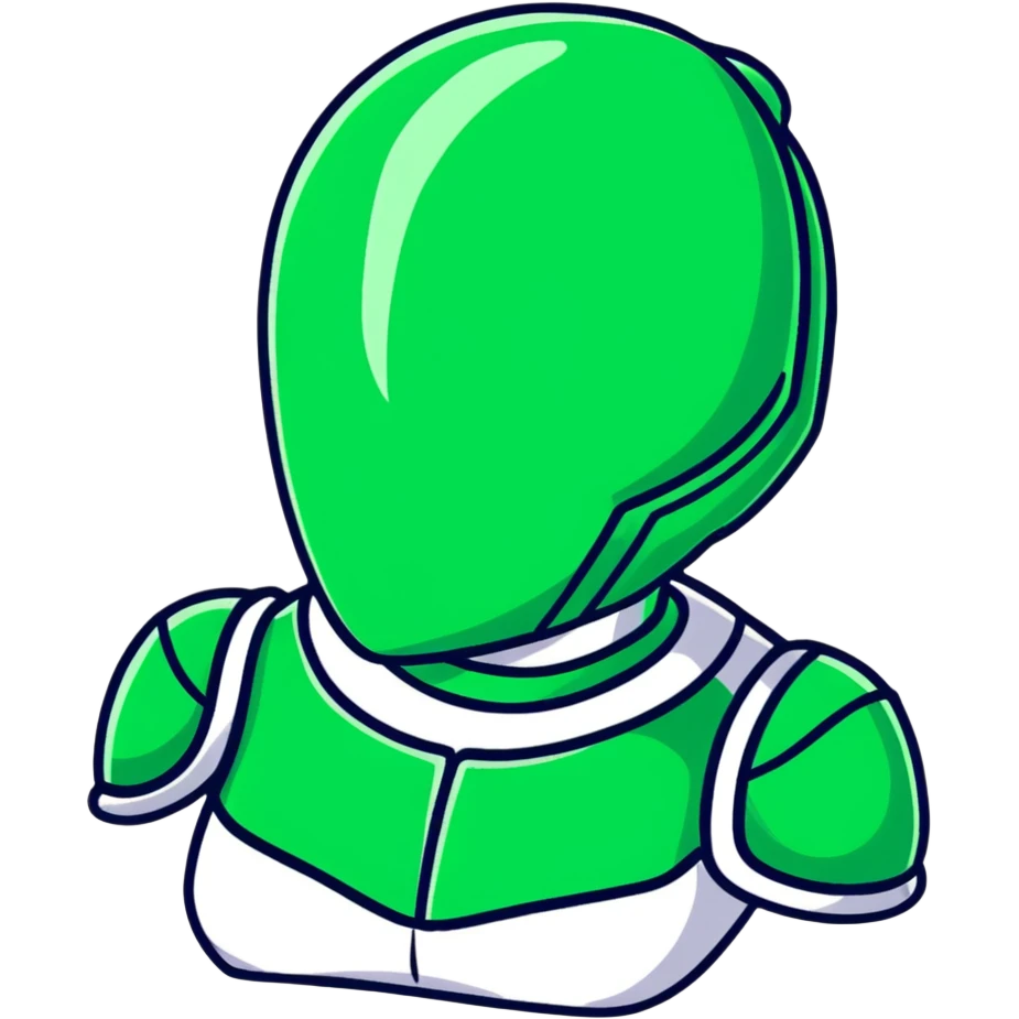 green shoulder pads emoji
