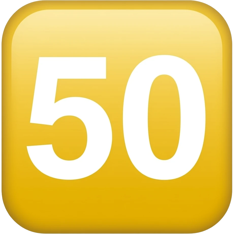 The 💯 emoji but with 50 emoji