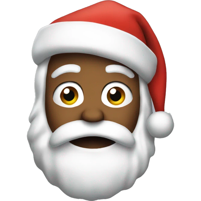 Santa with a bad finger emoji