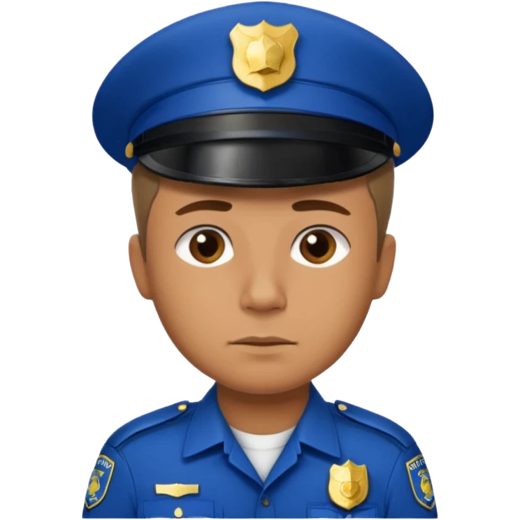 Hair police man emoji