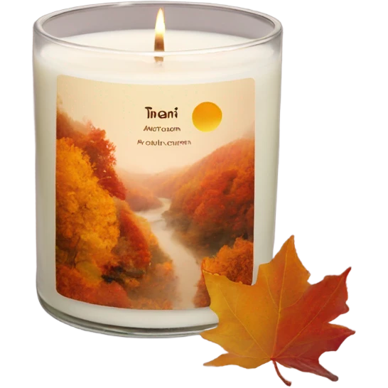 autumn vibe candle emoji