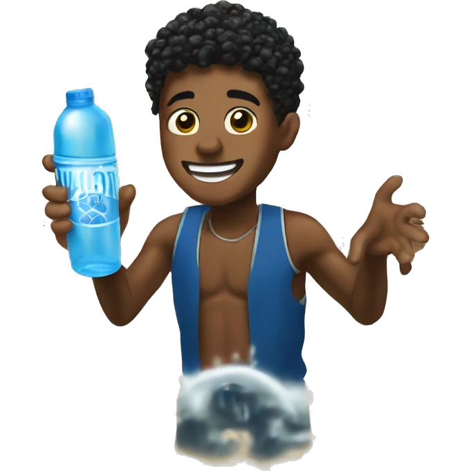 NBA YoungBoy with water toy emoji