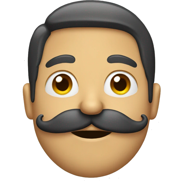 Man with moustache emoji