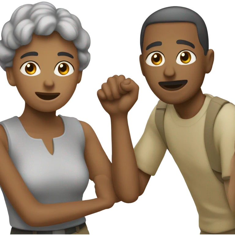 deux personnes qui se sert la main emoji