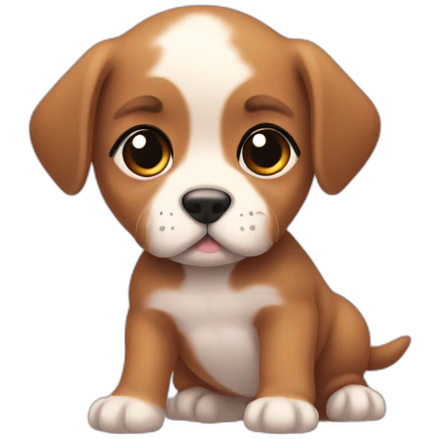 three-weeks-old lovesick puppy emoji