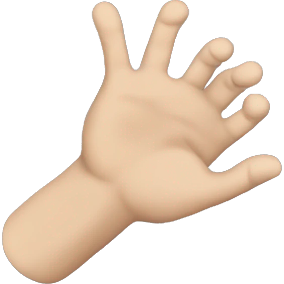hand holding air emoji