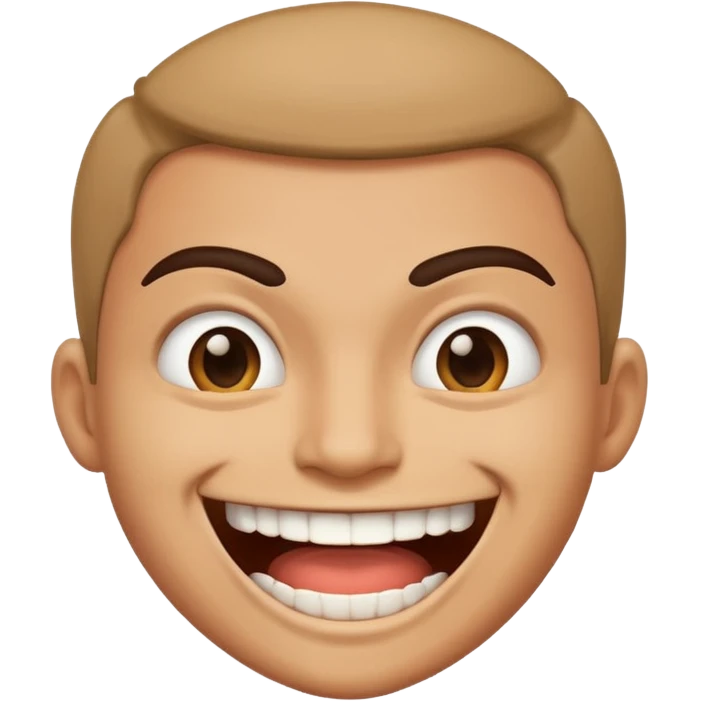 huge aggressive smile person emoji