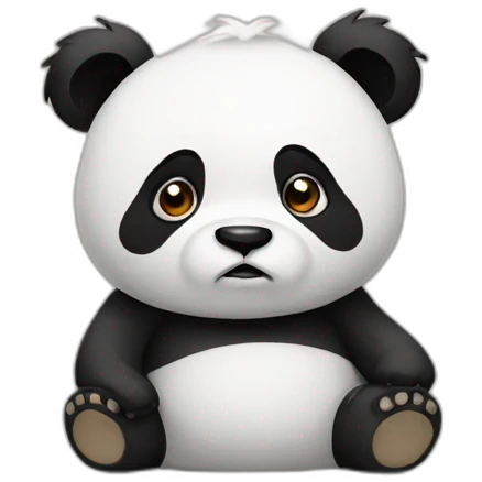 panda sad emoji
