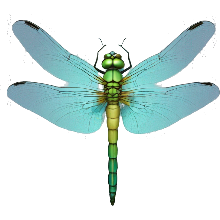 psychic dragonfly top view emoji