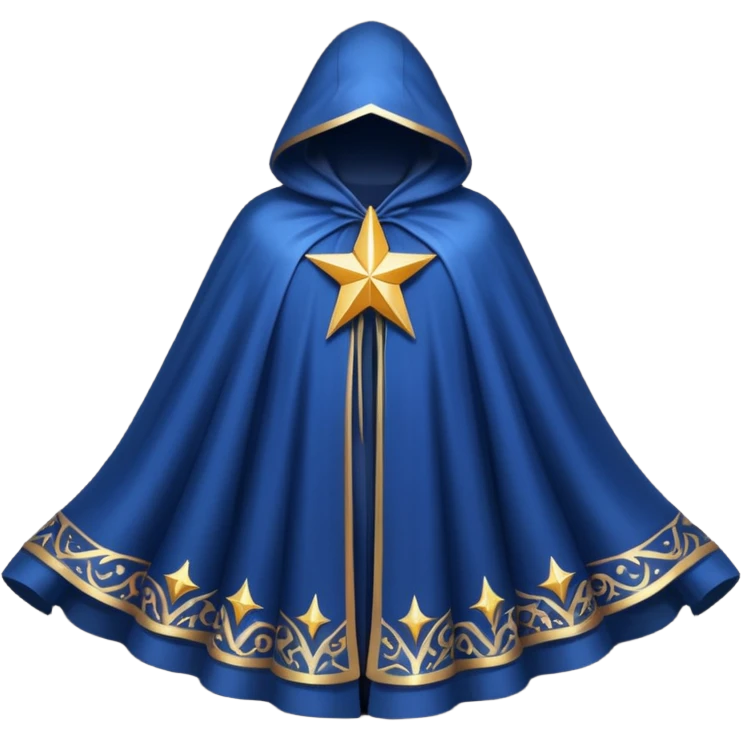 a fantasy magic star pattern cloak emoji