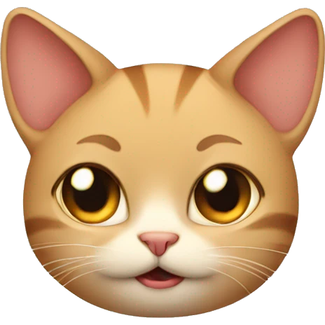 Shy cat emoji