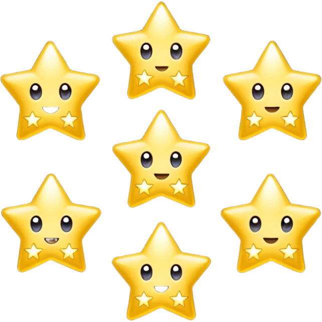 des petites etoiles lumineuses emoji