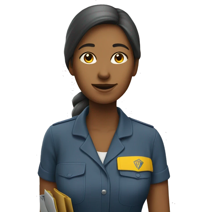 a woman working for "La Poste" emoji
