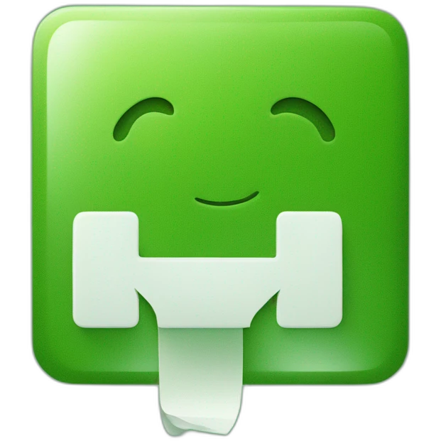 a square green background with a text "normalement" written in white emoji
