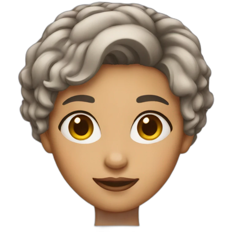 short hair lady emoji
