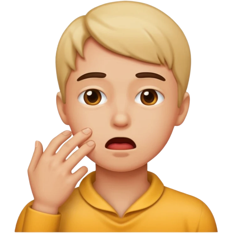 person choking themselves emoji