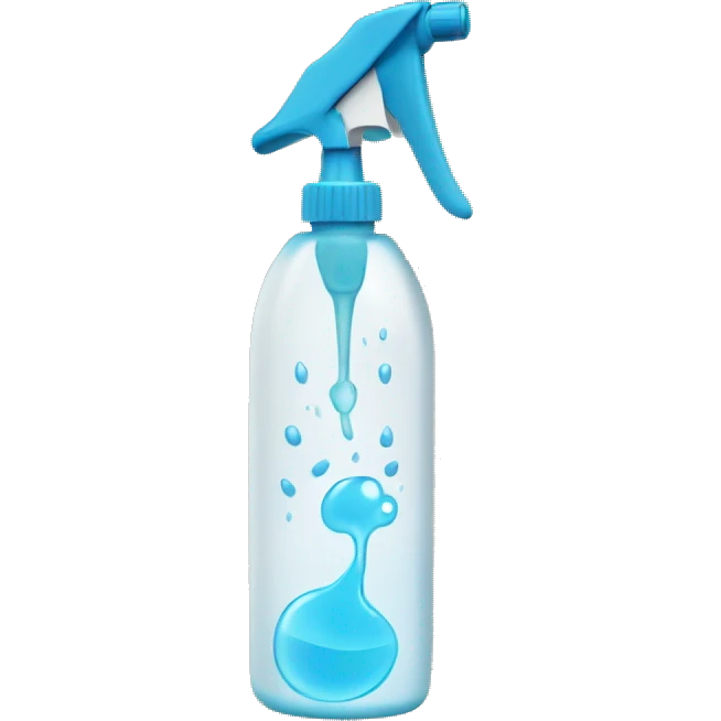 Spray bottle spraying water  emoji
