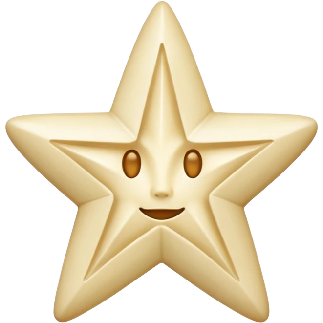 star carved from ivory emoji