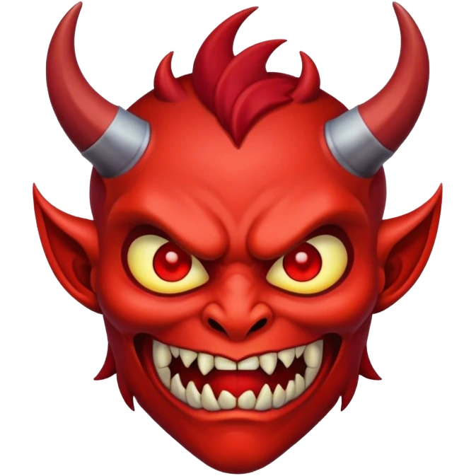 Red demon emoji