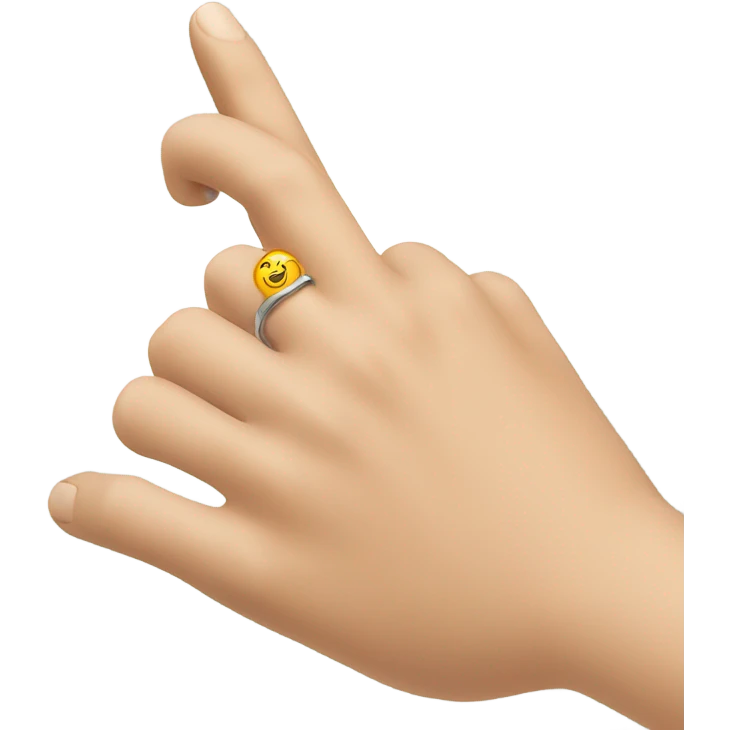 finger with ring emoji