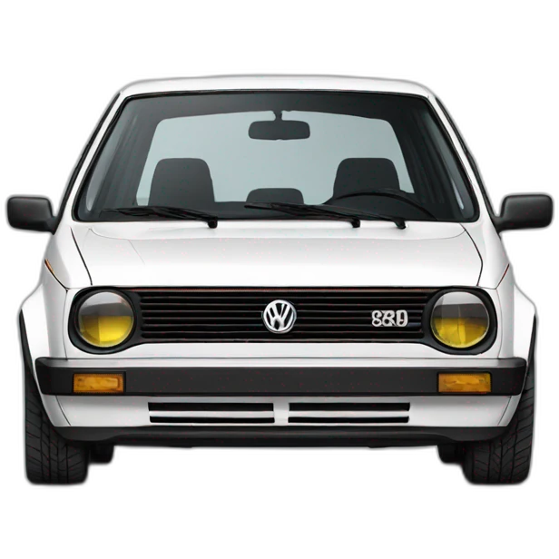 vw golf 2 white emoji