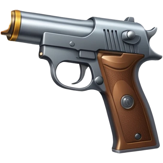 Pistol firing with muzzle flash emoji