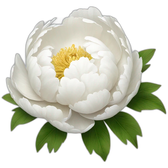 White Peony emoji