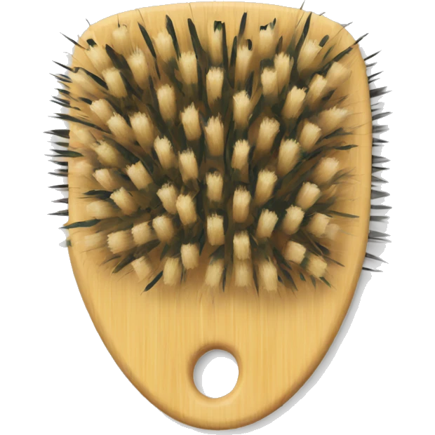 Bamboo hair brush emoji