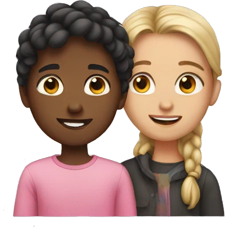 Girl with boy emoji