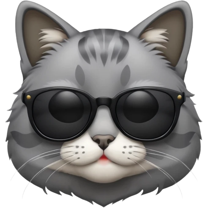 Cat wearing sunglasses emoji