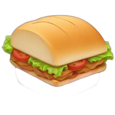 Lunch neon emoji