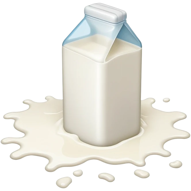 Milk on floor emoji